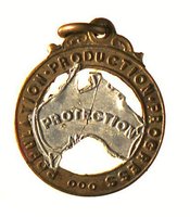 Медаль Белая Австралия - реверс