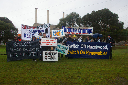 Акция протеста на станции Хазелвуд