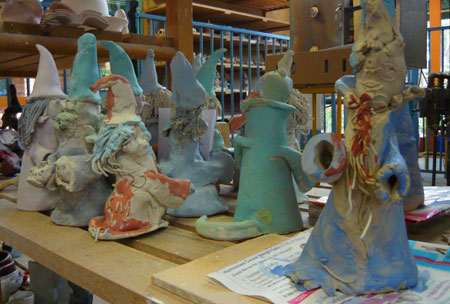 Работы из глины