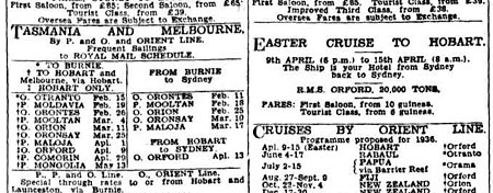 Австралийская газета The Sydney Morning Herald, 1936 год