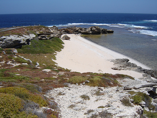 Пляж на острове Роттнест