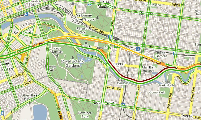 Пробки в Мельбурне